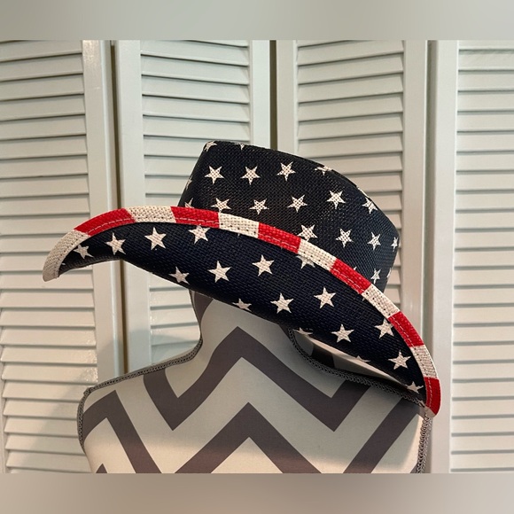 Cowboy Hat - Stars and Stripes - USA - Flag - Picture 2 of 7